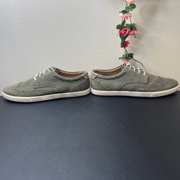 Cole Haan Men’s Suede Wingtip Sneakers Gray Casual Lace Up Shoes ? main image 6